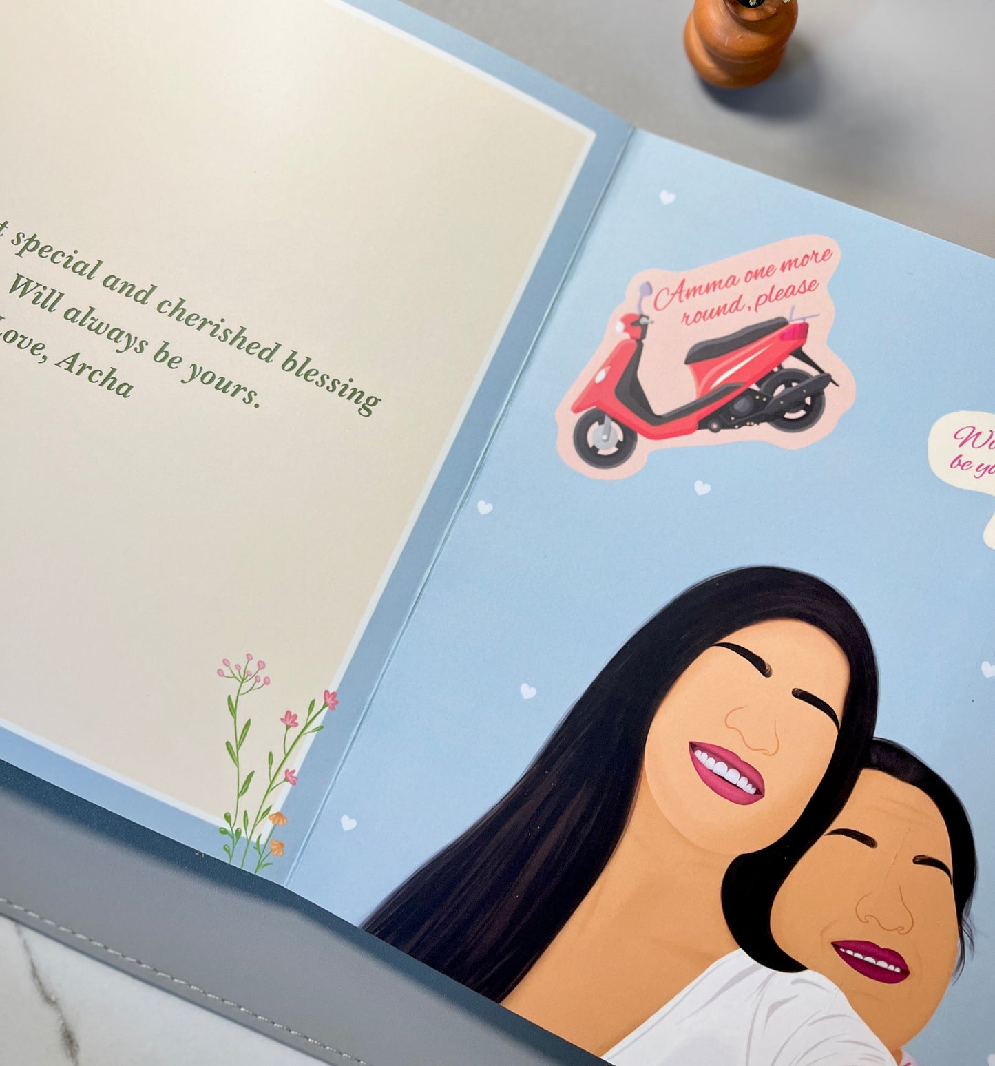 Custom illustrated book