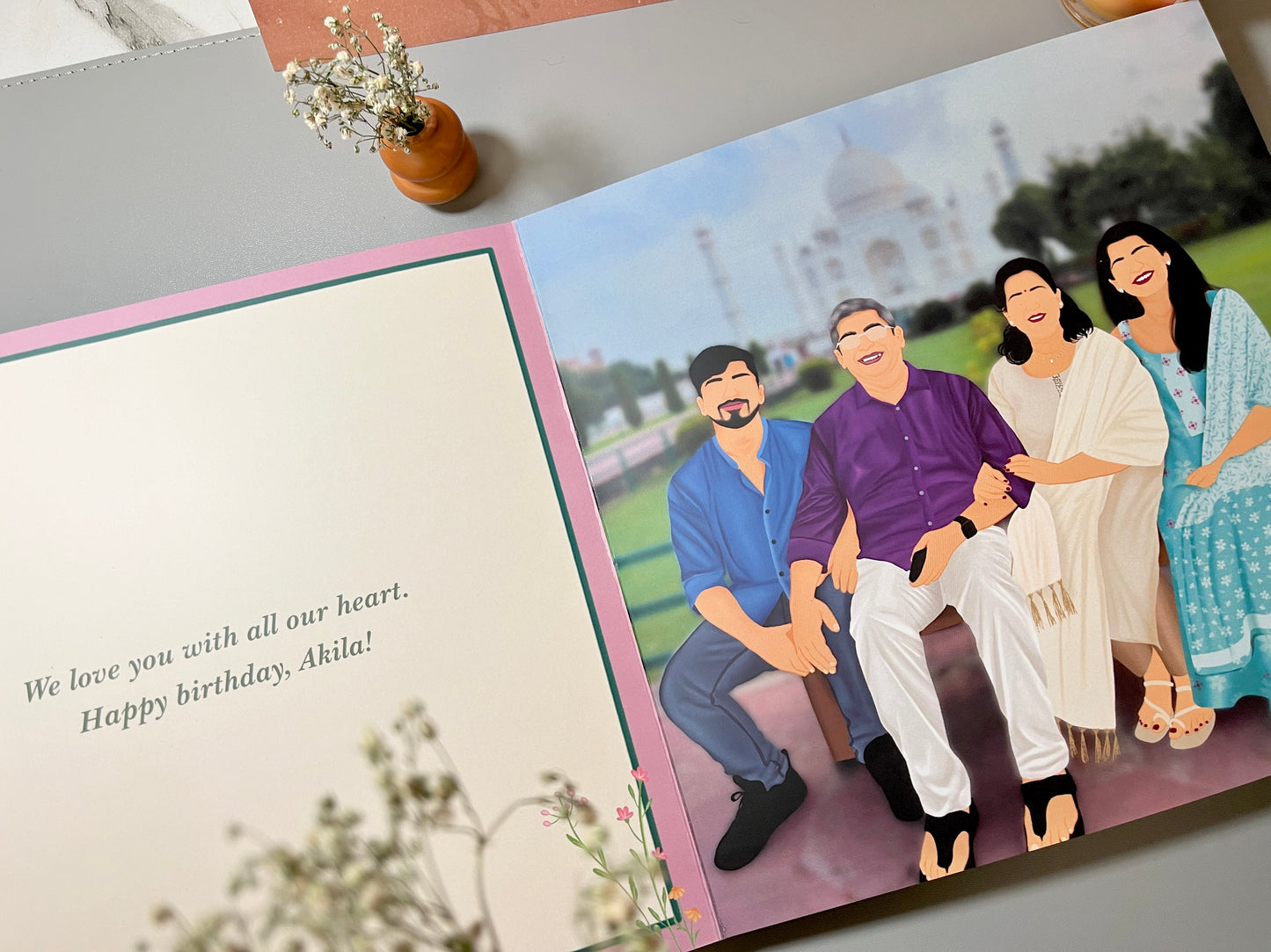 Custom illustrated book